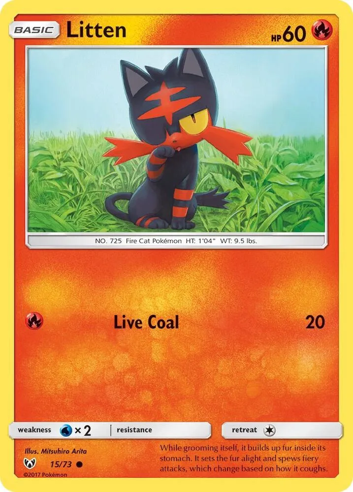 Litten card front