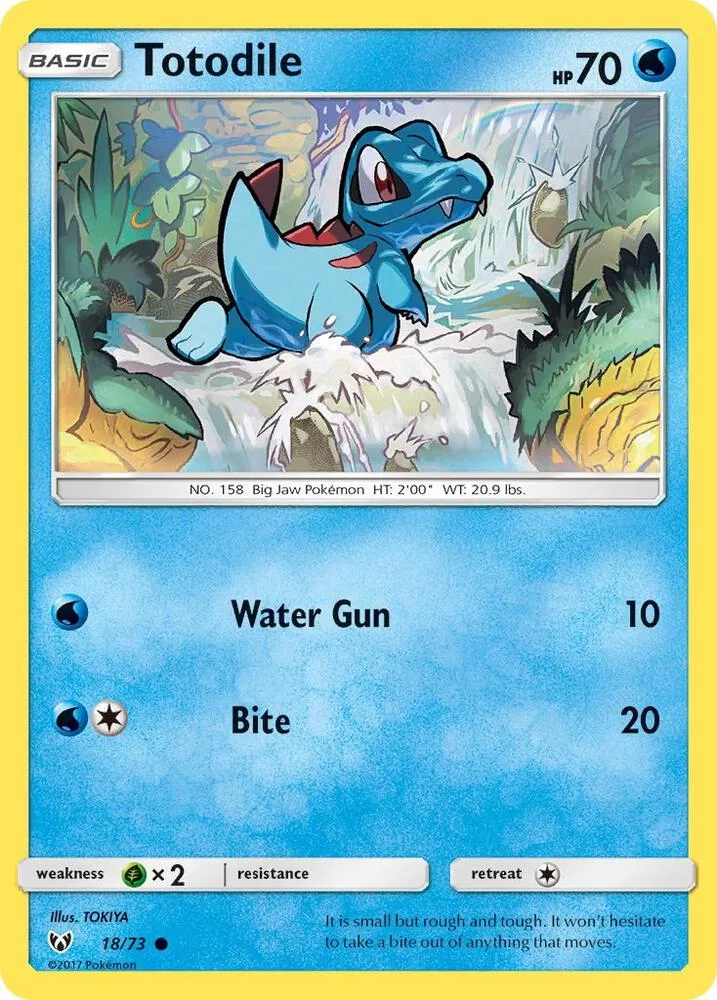 Totodile card front