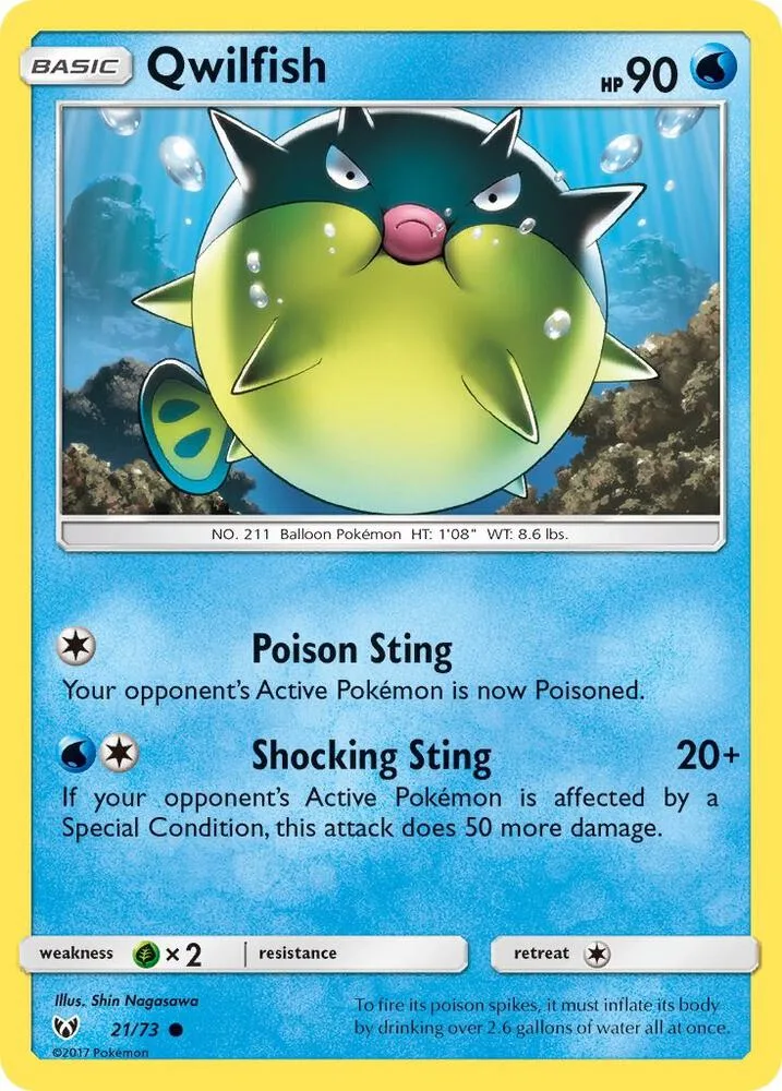 Qwilfish card front