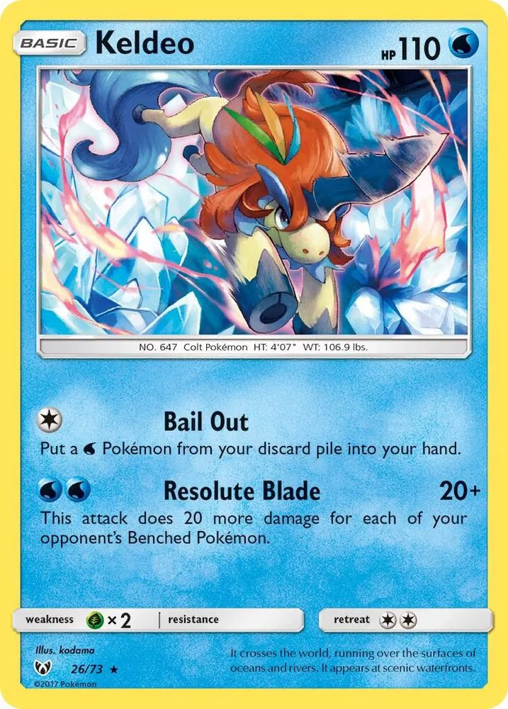 Keldeo card front