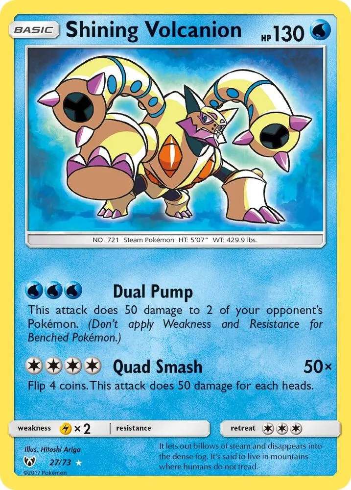 Shining Volcanion card front