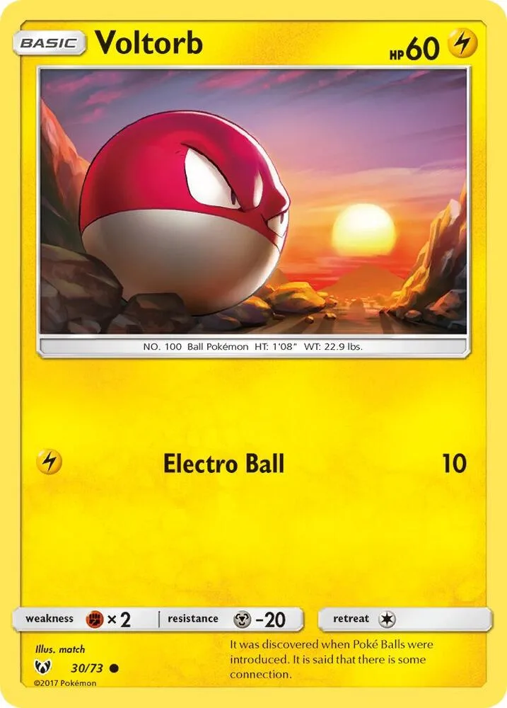 Voltorb card front