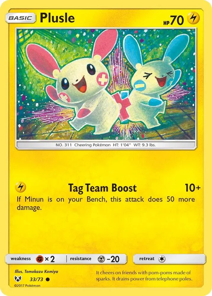 Plusle card front