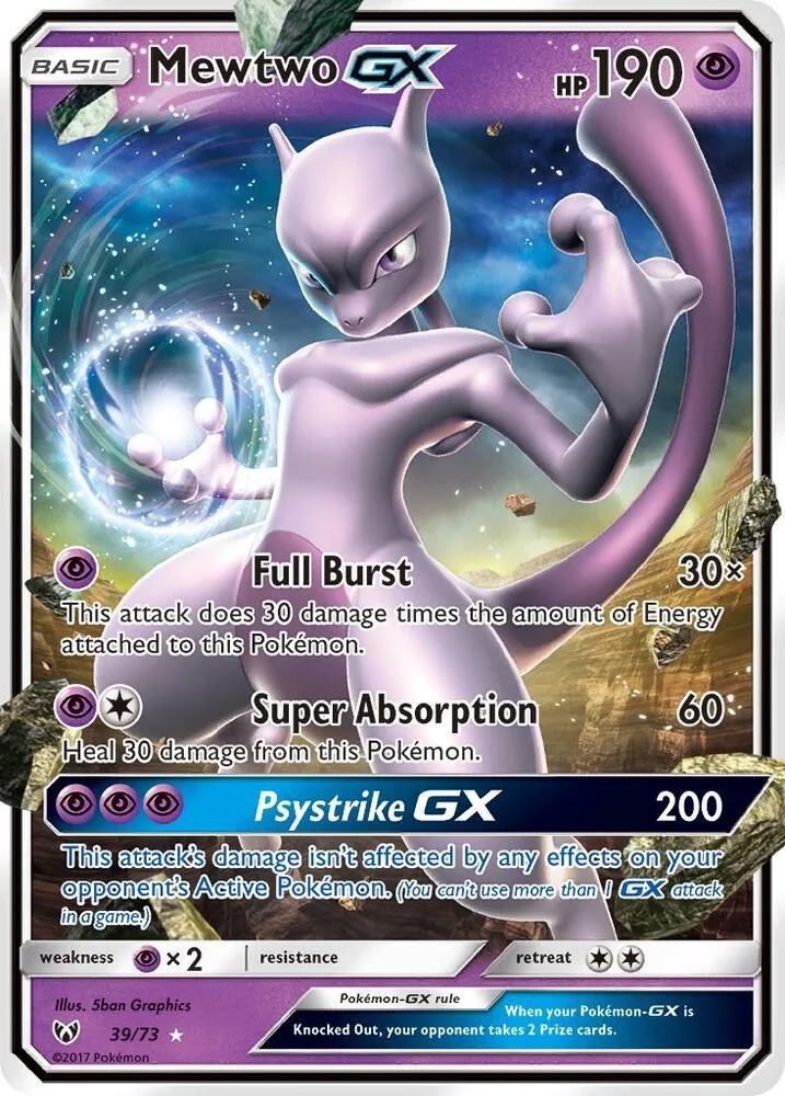 Mewtwo GX card front