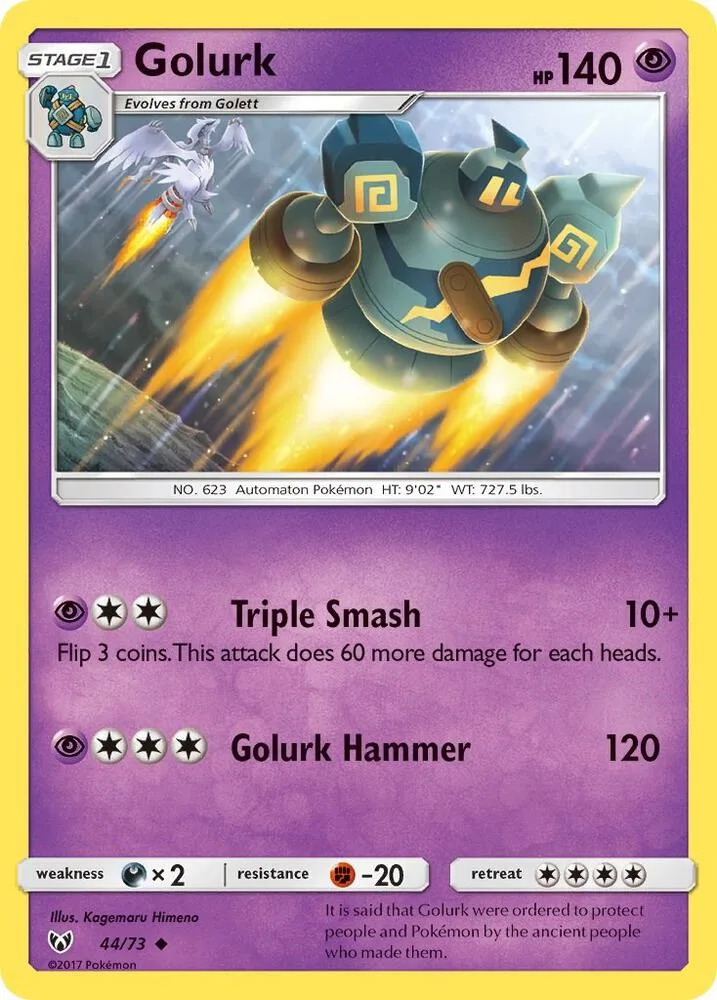 Golurk card front