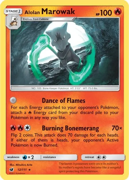 Alolan Marowak card front