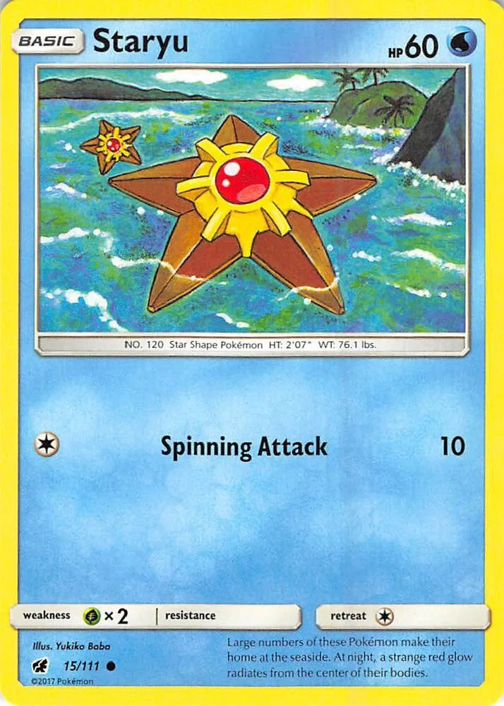 Staryu card front