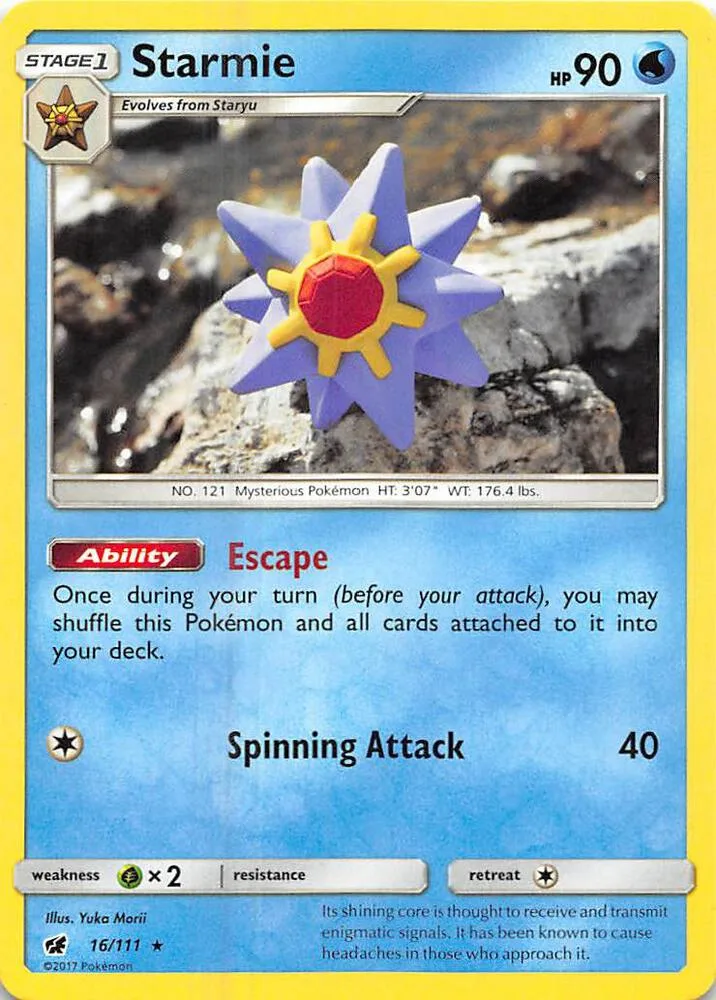 Starmie card front