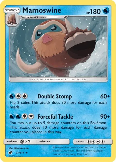 Mamoswine card front