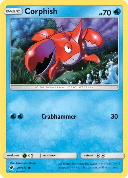 Corphish card front