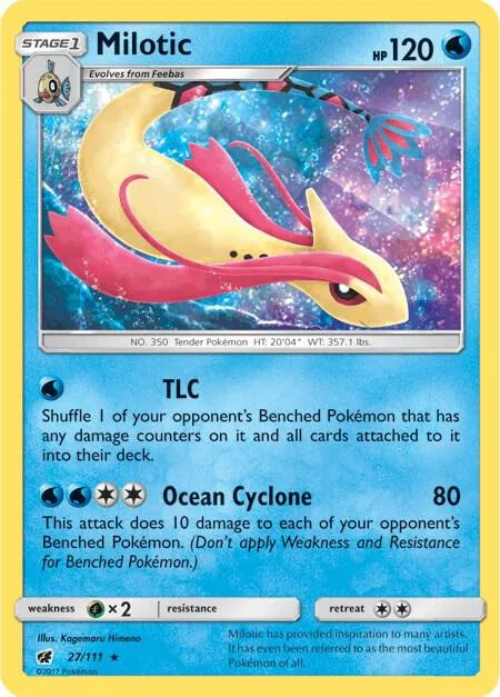 Milotic card front