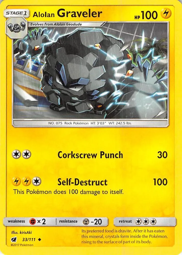Alolan Graveler card front