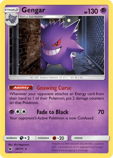 Gengar card front