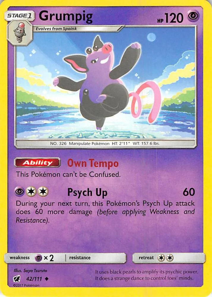 Grumpig card front