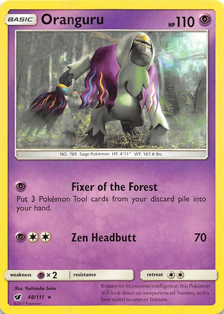 Oranguru card front