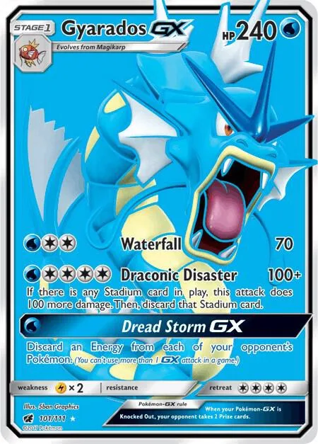 Gyarados GX (Full Art) Holofoil card