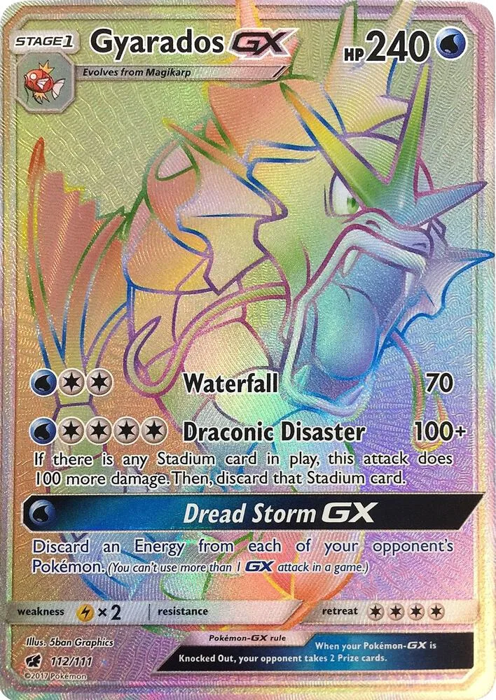 Gyarados GX (Secret) Holofoil card