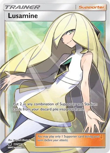 Lusamine (Full Art) Holofoil card