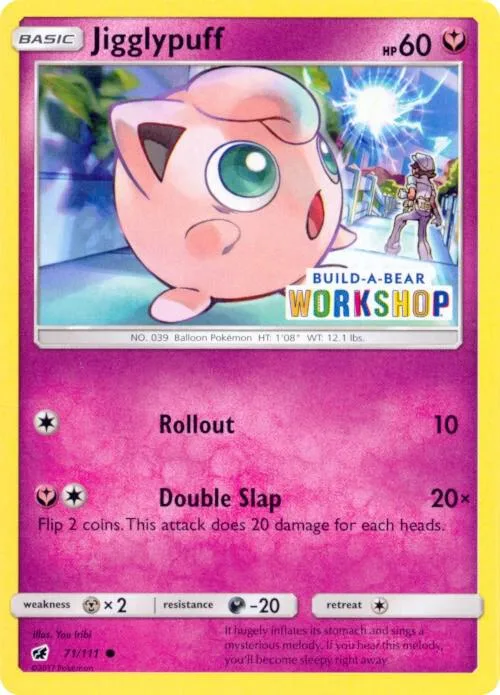 Jigglypuff Build-A-Bear card