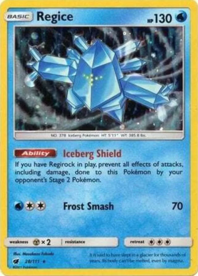 Regice (Cosmos Holo) thumbnail