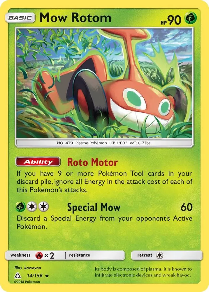 Mow Rotom card front