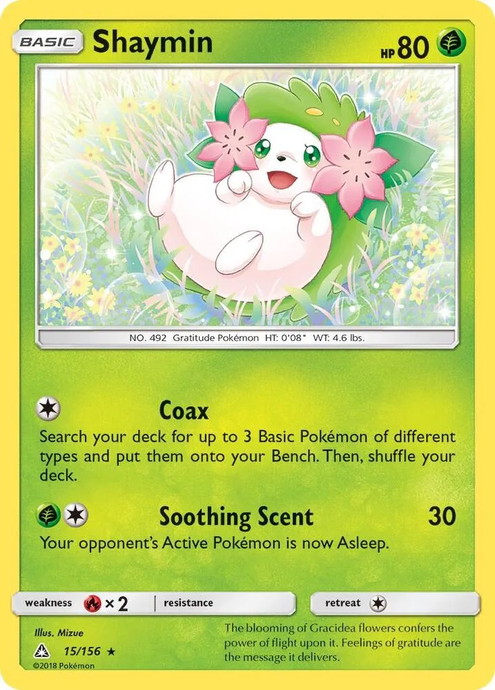 Shaymin card front