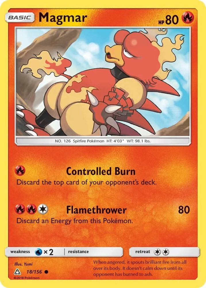 Magmar card front