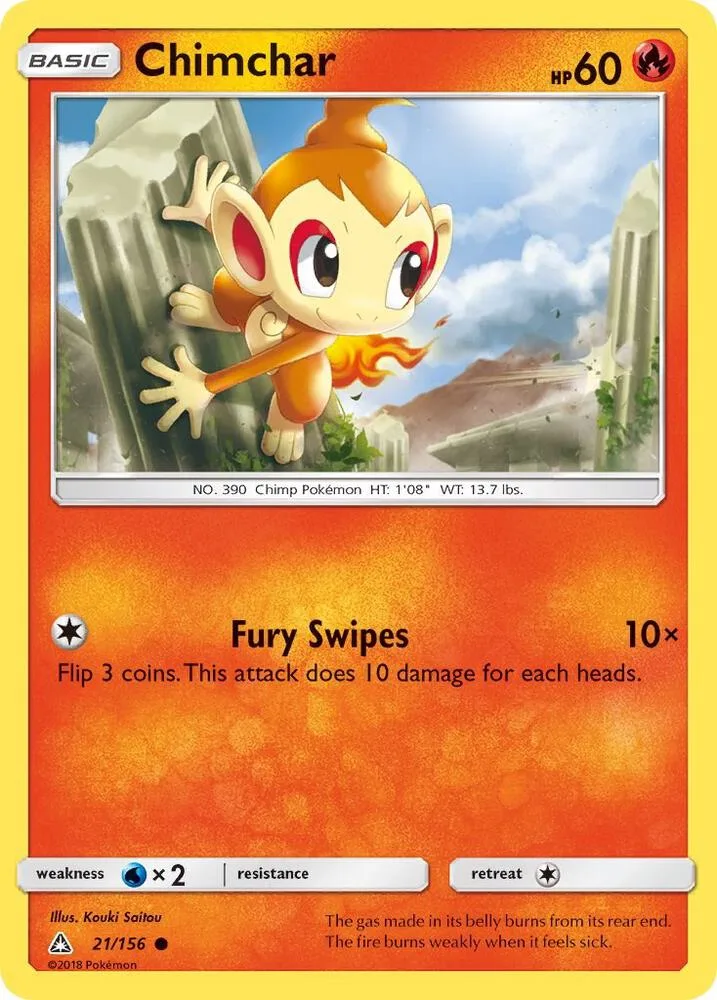 Chimchar card front