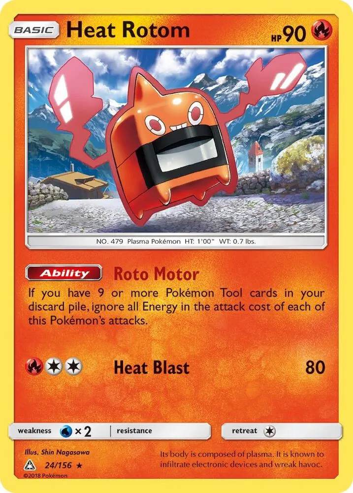 Heat Rotom card front