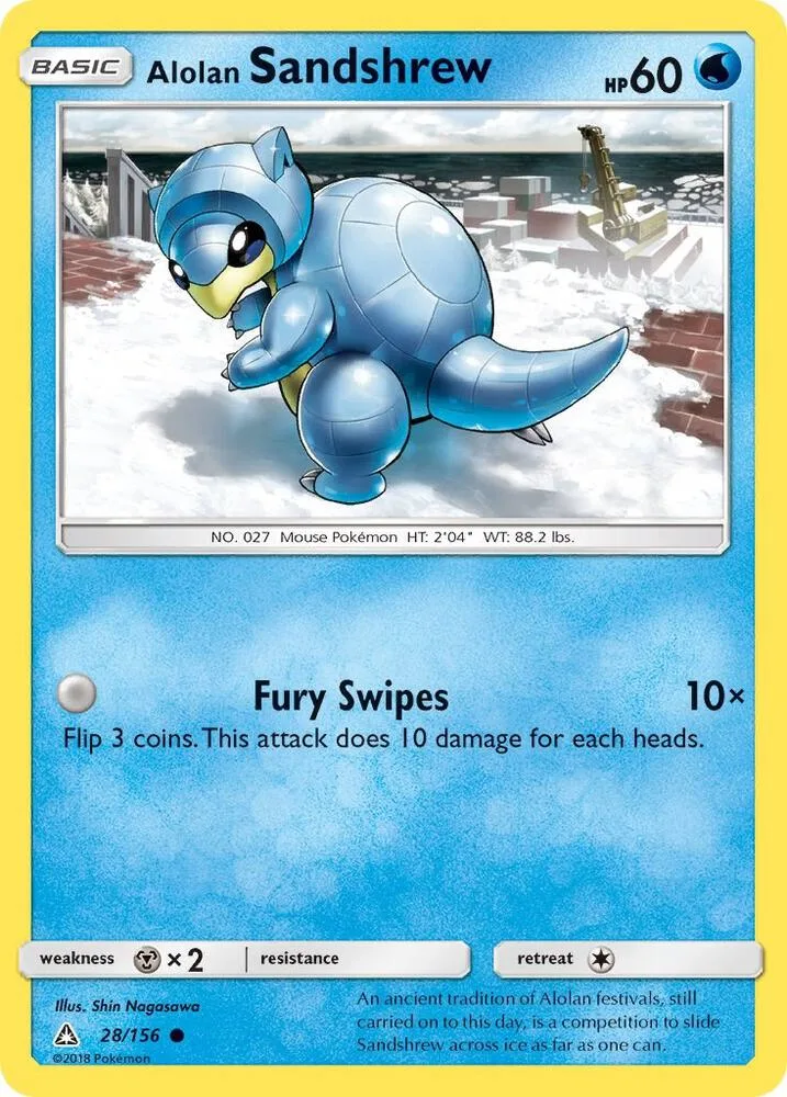 Alolan Sandshrew card front