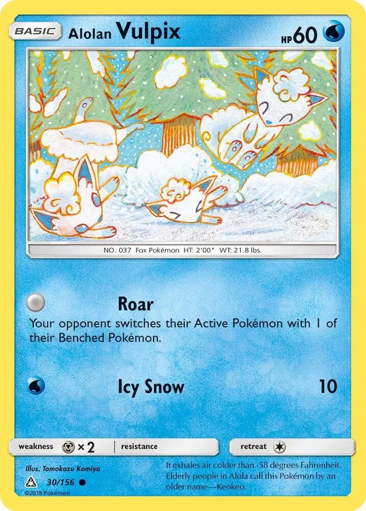 Alolan Vulpix card front