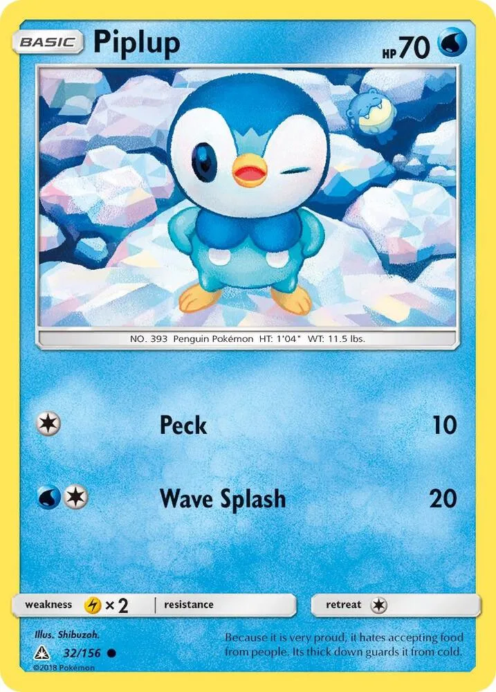 Piplup card front
