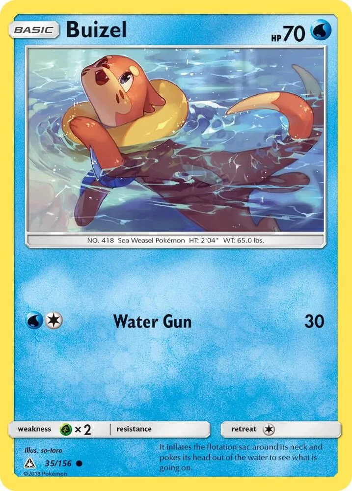 Buizel card front