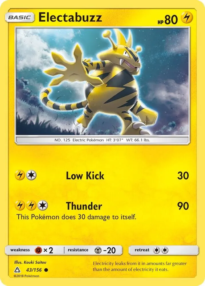 Electabuzz card front