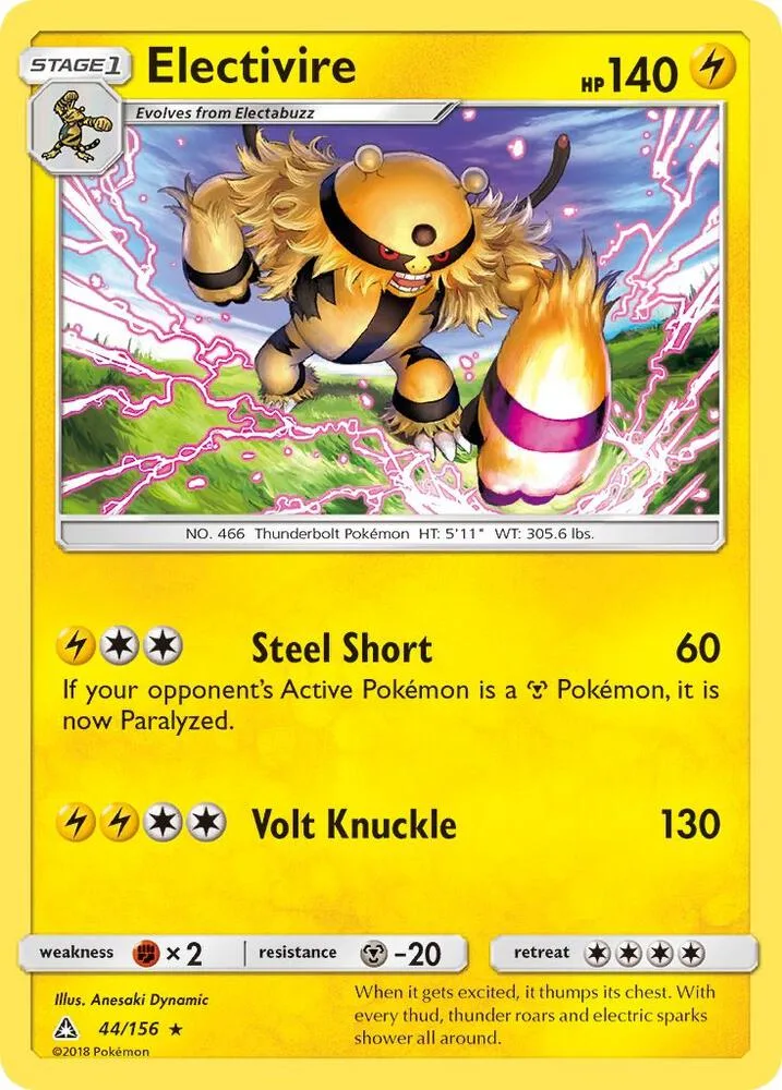 Electivire card front