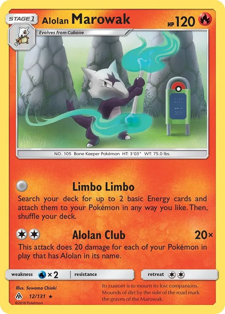 Alolan Marowak card front