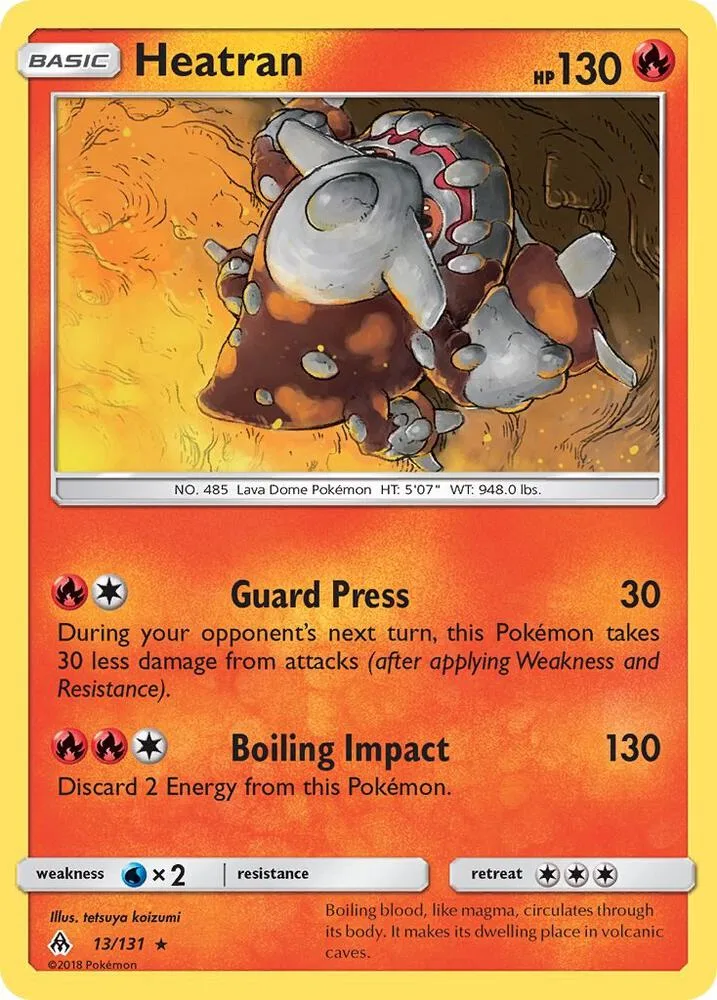 Heatran card front