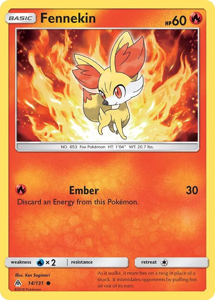 Fennekin card front