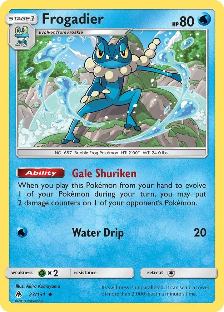 Frogadier card front