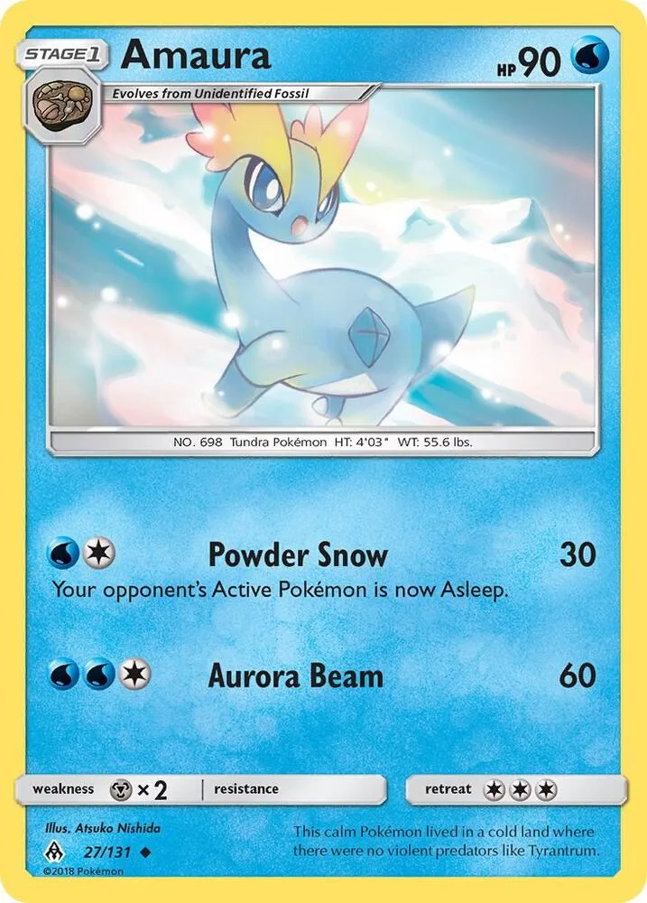 Amaura card front