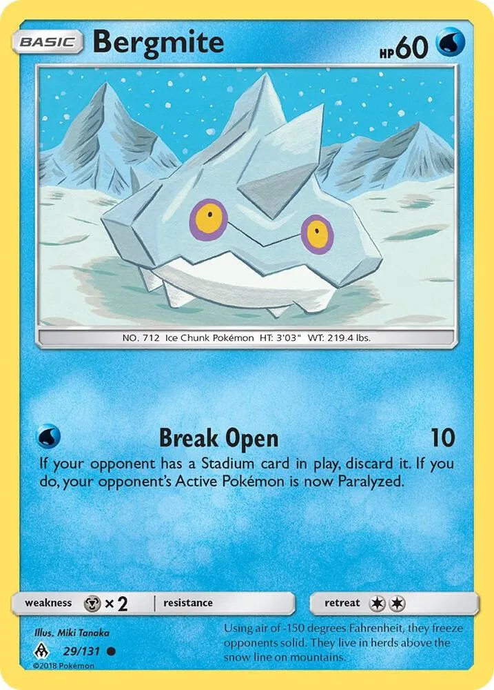 Bergmite card front