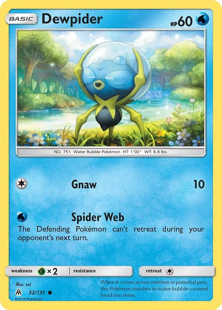 Dewpider card front