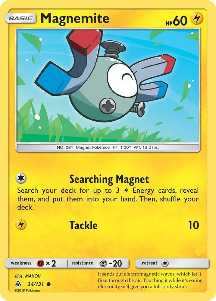 Magnemite card front