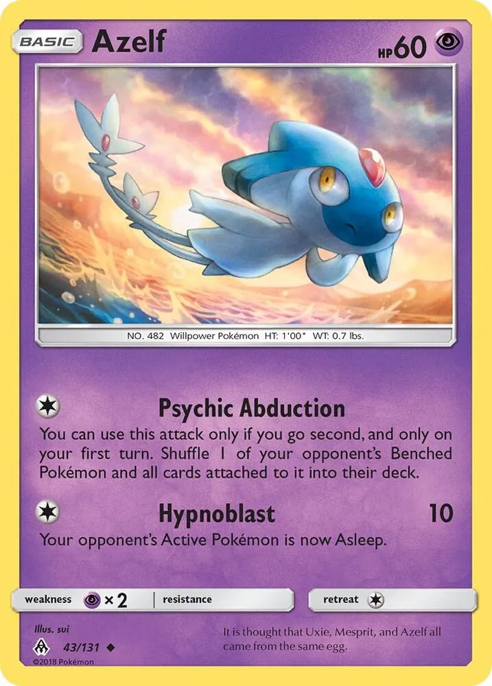 Azelf card front