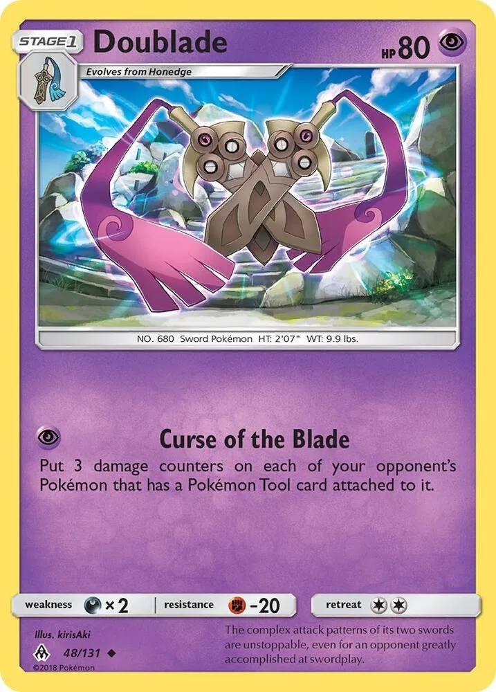 Doublade card front