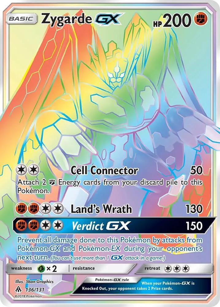 Zygarde GX (Secret) Holofoil card