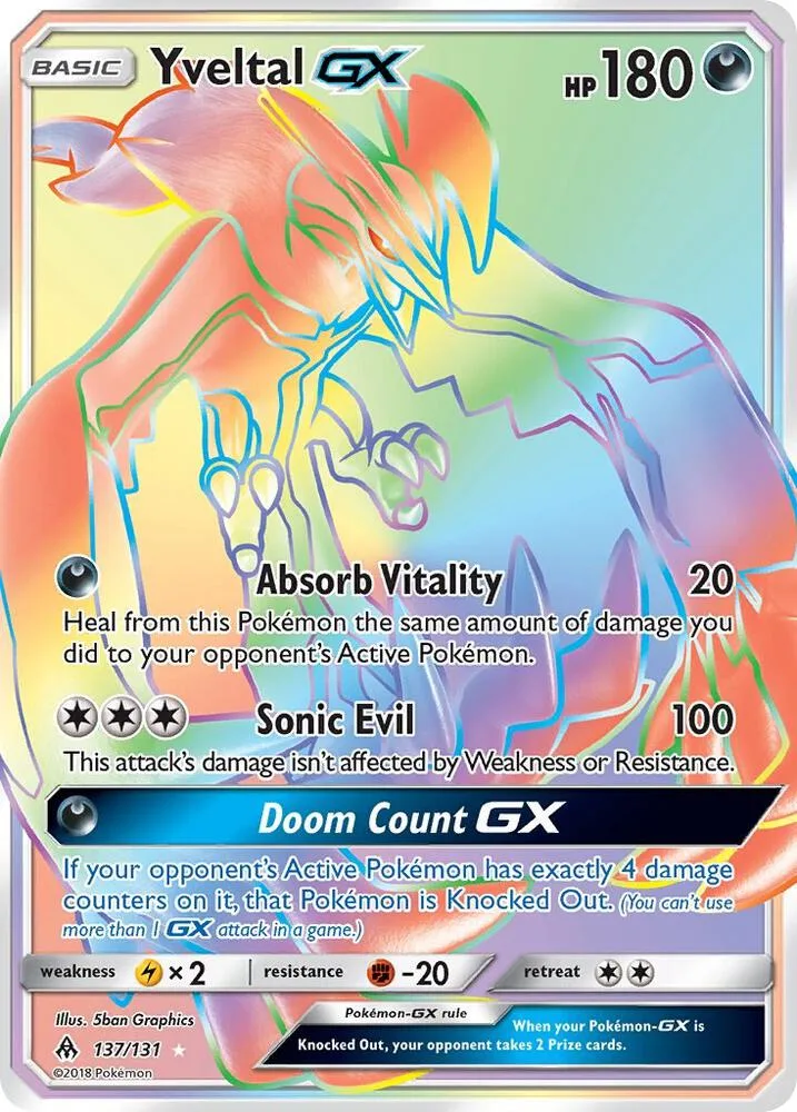 Yveltal GX (Secret) Holofoil card