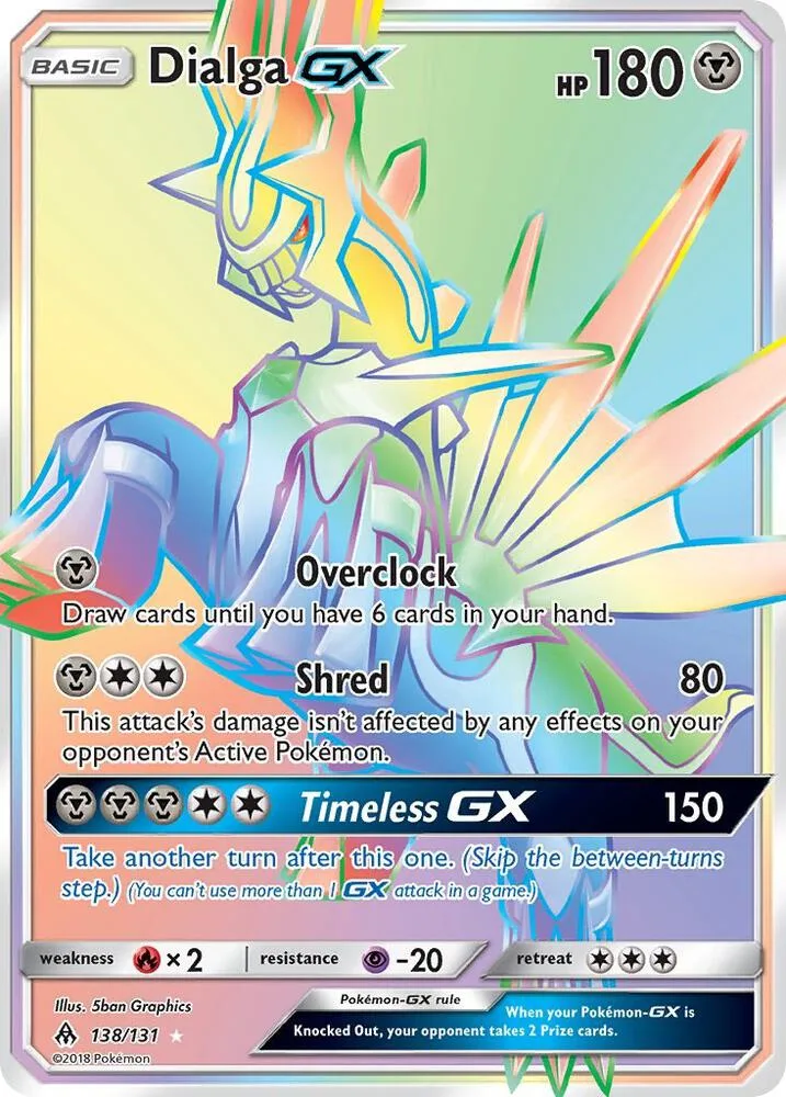 Dialga GX (Secret) Holofoil card