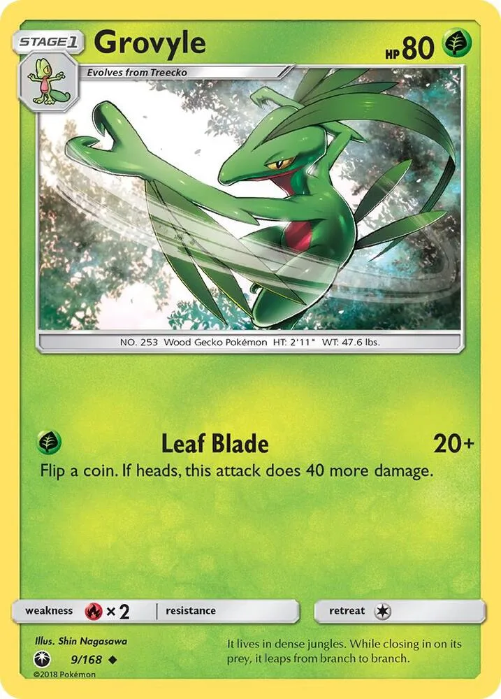 Grovyle card front