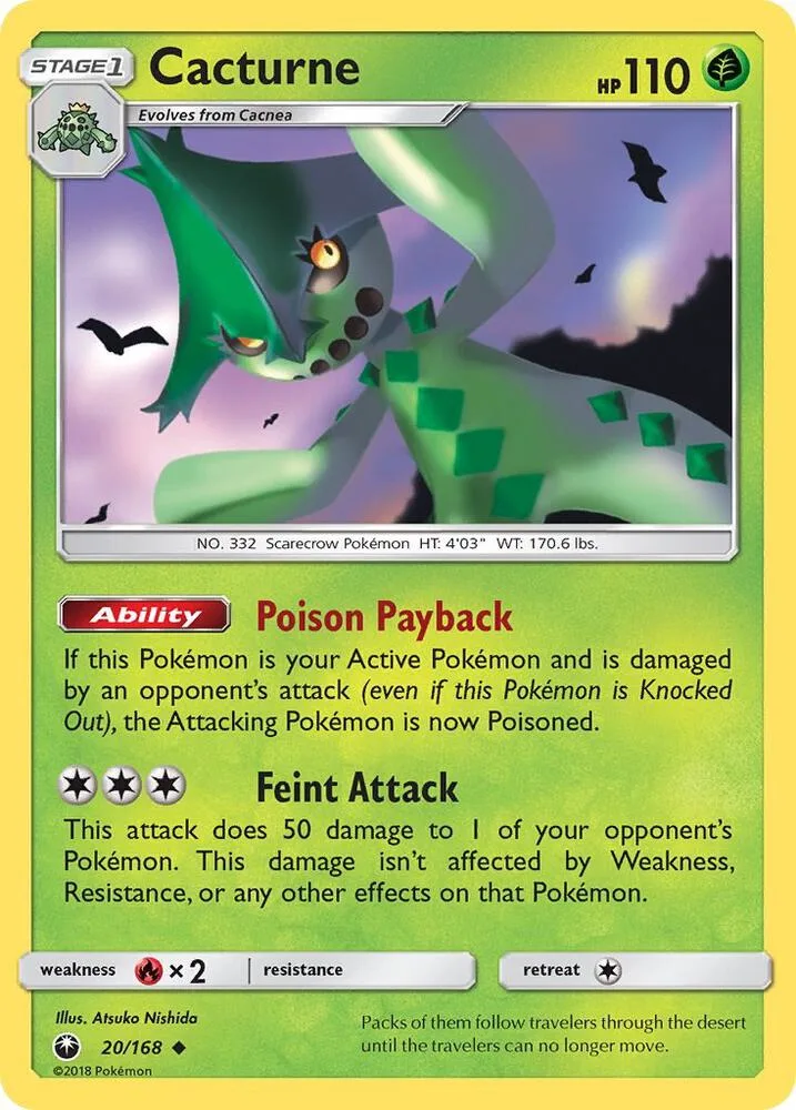Cacturne card front